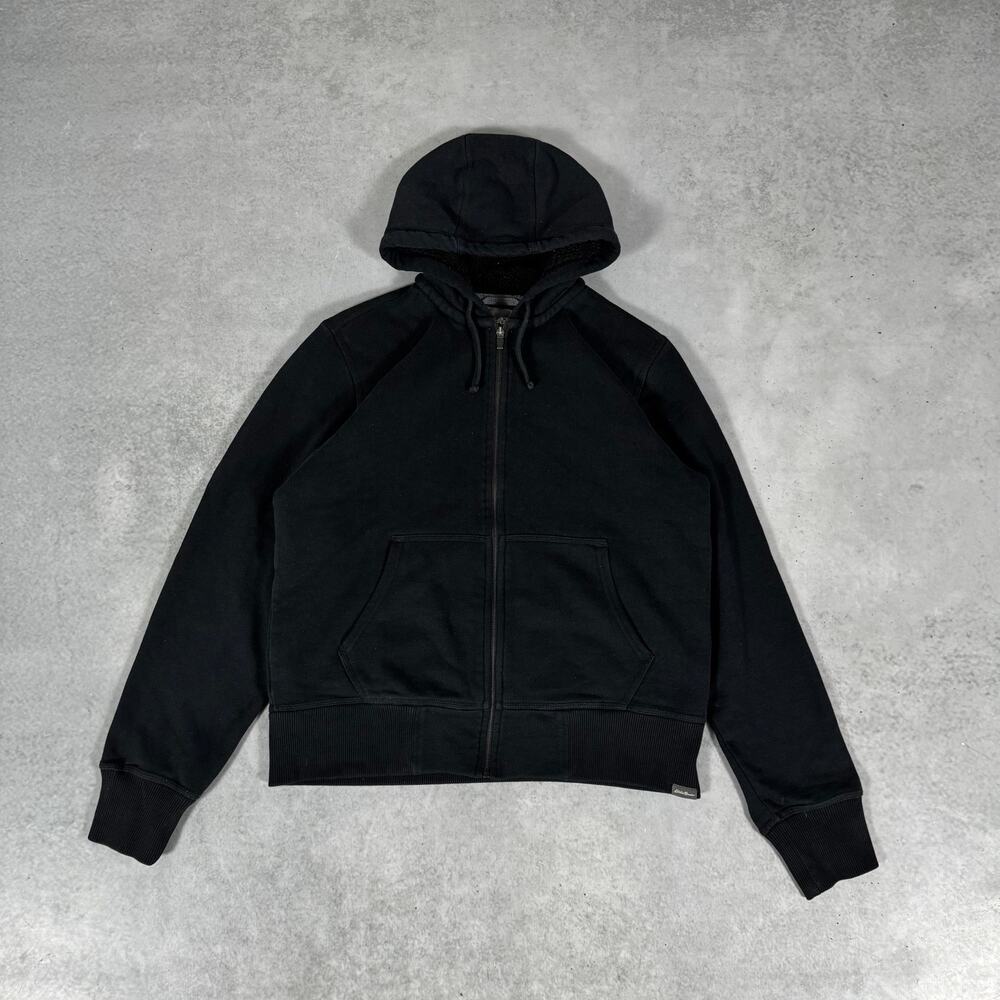 Eddie Bauer Zip Hoodie Sherpa Lined Black - Size: M